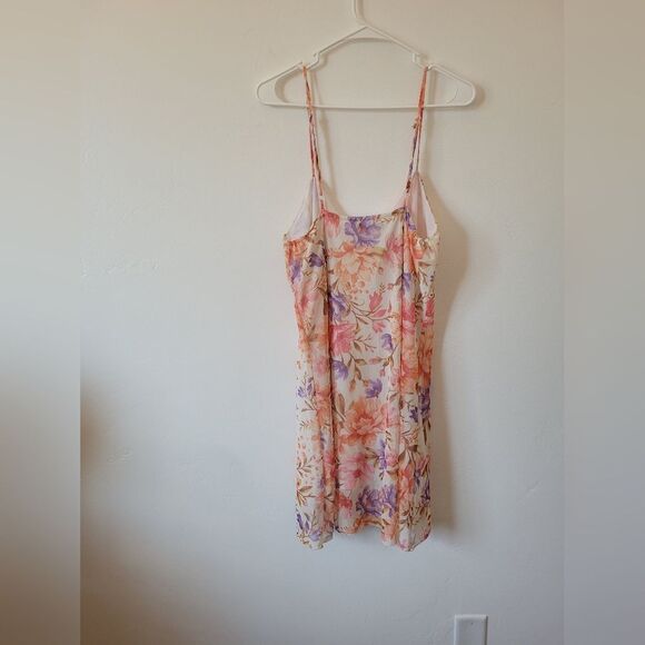 Luna Moon Floral Dress Y2K Babydoll Empire Waist Fairycore Whimsical Dainty L - Picture 9 of 11